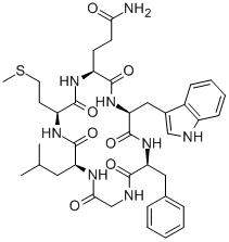 CAS#: 125989-12-0, 3-[(2S,8S,14S,17S)-5-(1H-Indol-3-Ylmethyl)-14-(2-Methylpropyl)-17-(2-Methylsulfanylethyl)-3,6,9,12,15,18-Hexaoxo-8-(Phenylmethyl)-1,4,7,10,13,16-Hexazacyclooctadec-2-Yl]Propanamide