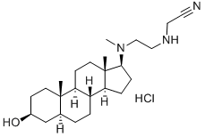 CAS#: 126054-51-1, 3-beta-Hydroxy-17-beta-(N-methyl-N-(2-cyanomethylaminoethyl)amino)-5-alpha-androstane Hydrochloride