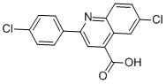 CAS 登录号：126088-20-8， 6-氯-2-(4-氯苯基)-4-喹啉羧酸