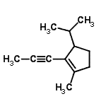 CAS 登录号：126133-03-7， 3-异丙基-1-甲基-2-(1-丙炔-1-基)环戊烯