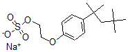 CAS#: 12627-38-2, Sodium 2-[4-(2,4,4-trimethylpentan-2-yl)phenoxy]ethyl sulfate