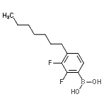 CAS 登录号：126334-37-0， (2,3-二氟-4-庚基苯基)硼酸