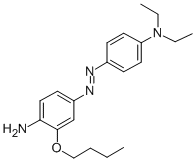 CAS 登录号:126335-34-0, 2-丁氧基-4-(4-二乙基氨基苯基)偶氮苯胺