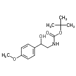 CAS#: 126395-30-0, 2-Methyl-2-Propanyl [2-Hydroxy-2-(4-Methoxyphenyl)Ethyl]Carbamate