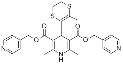 CAS#: 126444-09-5, Bis(Pyridin-4-Ylmethyl) 2,6-Dimethyl-4-(3-Methyl-5,6-Dihydro-1,4-Dithiin-2-Yl)-1,4-Dihydropyridine-3,5-Dicarboxylate