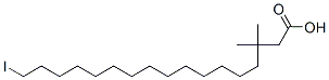 CAS 登录号：126513-77-7， 17-碘-3,3-二甲基十七烷酸