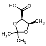 CAS#: 126637-78-3, (4R,5R)-2,2,5-Trimethyl-1,3-Dioxolane-4-Carboxylic Acid