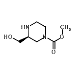 CAS 登录号：126766-61-8， 甲基(3S)-3-(羟基甲基)-1-哌嗪羧酸酯