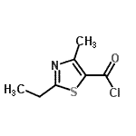 CAS#: 126889-04-1, 2-Ethyl-4-Methyl-1,3-Thiazole-5-Carbonyl Chloride