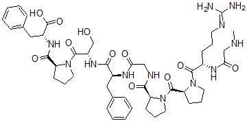 CAS#: 126959-88-4, Bradykinin, Sar-(D-Phe(8))Des-Arg(9)
