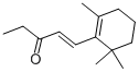 CAS 登录号：127-43-5， 1-(2,6,6-三甲基-1-环己烯-1-基)-1-戊烯-3-酮