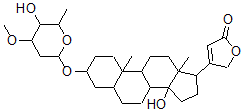 CAS#: 12708-27-9, 3beta,14-Dihydroxy-5beta-Card-20(22)-Enolide Mono(2,6-Dideoxy-3-O-Methyl-D-Ribo-Hexosyl) Ether