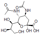 CAS#: 127099-59-6, (2S,4S,5R,6R)-4,5-Diacetamido-2-Hydroxy-6-[(1R,2R)-1,2,3-Trihydroxypropyl]Oxane-2-Carboxylic Acid