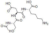 CAS 登录号：127103-04-2， (2S)-2-[[(2S)-2-[[(2S)-2-乙酰氨基-3-羟基丙酰基]氨基]-4-羟基-4-氧代丁酰基]氨基]-6-氨基己酸