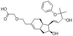 CAS#: 127127-92-8, 2-[2-[(1R,2S,3aR,7aR)-2-Hydroxy-1-[(E,3R)-3-Hydroxy-4-Methyl-4-(Phenoxy)Pent-1-Enyl]-2,3,3a,6,7,7a-Hexahydro-1H-Inden-5-Yl]Ethoxy]Acetic Acid