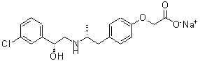 CAS#: 127299-93-8, Sodium {4-[(2R)-2-{[(2R)-2-(3-Chlorophenyl)-2-Hydroxyethyl]Amino}Propyl]Phenoxy}Acetate