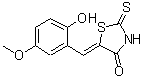 CAS#: 127378-32-9, (5Z)-5-(2-Hydroxy-5-Methoxybenzylidene)-2-Thioxo-1,3-Thiazolidin-4-One