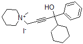 CAS#: 127471-24-3, 1-Cyclohexyl-4-(1-Methylpiperidin-1-Ium-1-Yl)-1-Phenylbut-2-Yn-1-Ol Iodide