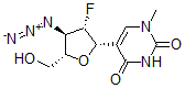 CAS 登录号：127517-43-5， 5-[(2S,3S,4R,5S)-4-叠氮基-3-氟-5-(羟基甲基)四氢呋喃-2-基]-1-甲基嘧啶-2,4-二酮