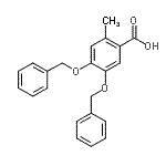 CAS#: 127531-39-9, 4,5-Bis(Benzyloxy)-2-Methylbenzoic Acid