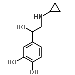 CAS 登录号：127560-11-6， 4-[2-(环丙基氨基)-1-羟基乙基]-1,2-苯二酚