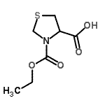 CAS 登录号：127657-29-8， 3-(乙氧羰基)-1,3-噻唑烷-4-羧酸