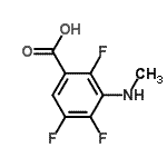 CAS#: 127660-43-9, 2,4,5-Trifluoro-3-(Methylamino)Benzoic Acid