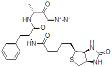 CAS 登录号：127678-91-5， (Z,3R)-3-[[(2R)-2-[5-[(3aR,6S,6aS)-2-氧代-1,3,3a,4,6,6a-六氢噻吩并[3,4-d]咪唑-6-基]戊酰氨基]-3-苯基丙酰基]氨基]-1-偶氮基丁-1-烯-2-醇