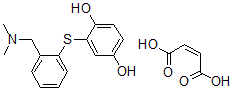 CAS 登录号:127906-29-0, 2-((2-((二甲基氨基)甲基)苯基)硫代)-1,4-苯二酚(Z)-2-丁烯二酸盐(1:1)