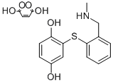 CAS 登录号:127906-41-6, 2-((2-((甲基氨基)甲基)苯基)硫代)-1,4-苯二酚(Z)-2-丁烯二酸盐(1:1)