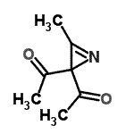 CAS 登录号：127916-13-6， 1,1'-(3-甲基-2H-吖丙因-2,2-二基)二乙酮
