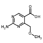 CAS#: 127958-00-3, 2-Amino-4-(Methoxymethyl)-5-Pyrimidinecarboxylic Acid