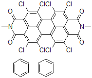 CAS 登录号：128044-85-9， 苯-1,2,5,6,7,8,11,12-八氯-N,N'-二甲基苝-3,4-9,10-二(二甲酰亚胺)