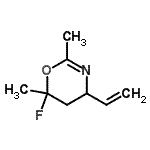 CAS#: 128102-02-3, 6-Fluoro-2,6-Dimethyl-4-Vinyl-5,6-Dihydro-4H-1,3-Oxazine