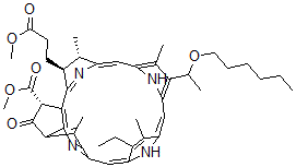 CAS 登录号：128146-77-0， 甲基脱镁叶绿酸酯-alpha-(己基-醚)