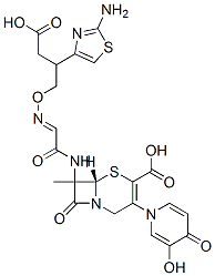 CAS#: 128236-34-0, 7-(2-(2-Aminothiazole-4-yl)-2-(1-carboxy-1-methyl)ethoxyiminoacetamido)-3-(3-hydroxy-4-pyridon-1-yl)methyl-3-cephem-4-carboxylic acid