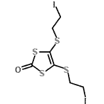 CAS 登录号：128258-76-4， 4,5-二[(2-碘乙基)硫基]-1,3-二硫醇-2-酮