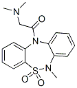 CAS#: 128377-70-8, 6-Methyl-6,11-dihydro-11-((N,N-dimethylamino)acetyl)dibenzo(c,f)-(1,2,5)-thiadiazepine 5,5-dioxide