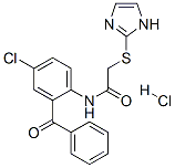 CAS 登录号:128433-25-0, N-(2-苯甲酰基-4-氯苯基)-2-(1H-咪唑-2-基硫代)-乙酰胺盐酸盐