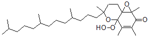 CAS 登录号：128442-18-2， 7,8-二氢-4a-氢过氧基-1a,3,4,6-四甲基-6-(4,8,12-三甲基十三烷基)-1aH,6H-环氧乙烷并(e)(1)苯并吡喃-2(4aH)-酮
