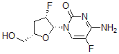 CAS#: 128496-09-3, 4-Amino-5-Fluoro-1-[(2R,3S,5S)-3-Fluoro-5-(Hydroxymethyl)Oxolan-2-Yl]Pyrimidin-2-One