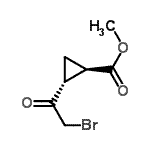CAS#: 128515-13-9, Methyl (1R,2R)-2-(Bromoacetyl)Cyclopropanecarboxylate