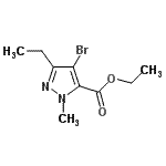 CAS 登录号：128537-28-0， 乙基4-溴-3-乙基-1-甲基-1H-吡唑-5-羧酸酯