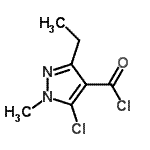 CAS 登录号：128564-58-9， 5-氯-3-乙基-1-甲基-1H-吡唑-4-甲酰氯