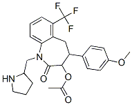 CAS#: 128574-17-4, [4-(4-Methoxyphenyl)-2-Oxo-1-(Pyrrolidin-2-Ylmethyl)-6-(Trifluoromethyl)-4,5-Dihydro-3H-1-Benzazepin-3-Yl] Acetate Hydrochloride