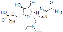 CAS 登录号：128583-83-5， [(2R,3S,4R,5R)-5-(3-氨基羰基-1,2,4-三唑-1-基)-3,4-二羟基-四氢呋喃-2-基]甲基二氢磷酸酯与N,N-二乙基乙胺的化合物