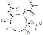 CAS#: 128700-83-4, [(3aR,4S,6R,10S,11S,11aS)-6-Acetyloxy-11-Hydroxy-6,10-Dimethyl-3-Methylidene-2,7-Dioxo-3a,4,5,8,9,10,11,11a-Octahydrocyclodeca[b]Furan-4-Yl] 2-Methylprop-2-Enoate