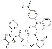 CAS#: 128802-73-3, 4-[[(2S)-1-[[(2S)-1-[(4-Nitrophenyl)-[(2S)-1-Oxo-3-Phenyl-1-[[(2S)-Pyrrolidine-2-Carbonyl]Amino]Propan-2-Yl]Amino]-1-Oxo-3-Phenylpropan-2-Yl]Amino]-1-Oxopropan-2-Yl]Amino]-4-Oxobutanoic Acid