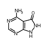 CAS#: 128850-54-4, 4-Amino-1,2-Dihydro-3H-Pyrazolo[3,4-d]Pyrimidin-3-One