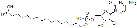 CAS#: 128864-45-9, 16-[[(2R,3S,4S,5R)-5-(4-Amino-2-Oxopyrimidin-1-Yl)-3,4-Dihydroxyoxolan-2-Yl]Methoxy-Hydroxyphosphoryl]Oxyhexadecanoic Acid